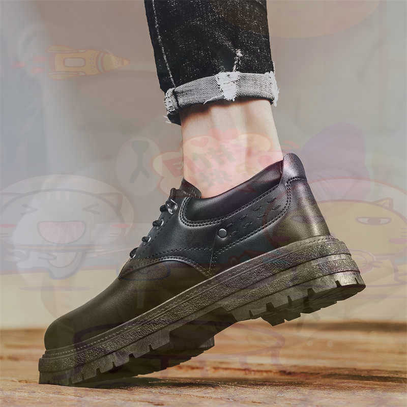 Men'S Grooming Trends - Dark Natural Leather Fashion Trainers Tennis