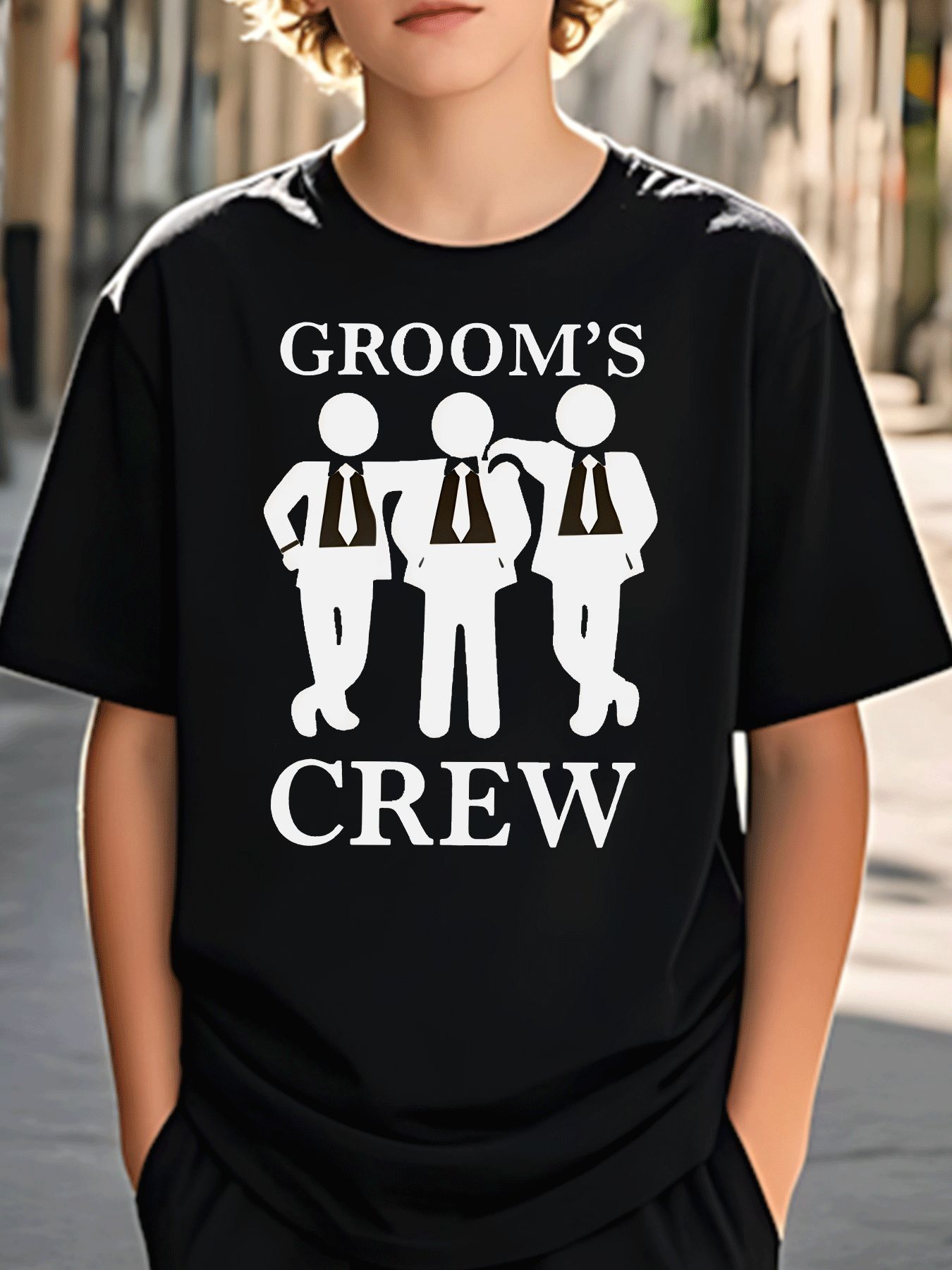 Men'S Grooming Trends - Grooms Crew Wedding Silhouette Family Matching