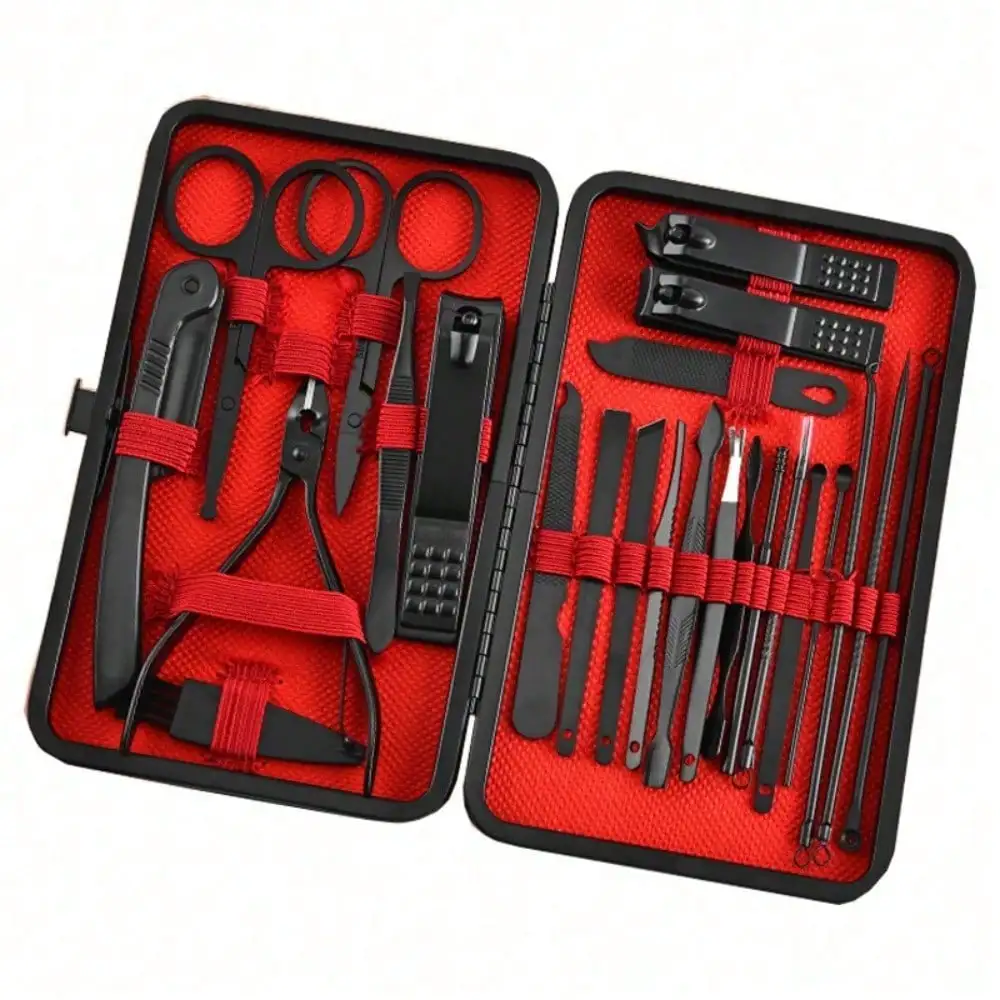 Men'S Grooming Gift Set - 8/24pcs Professional Manicure Set & Pedicure