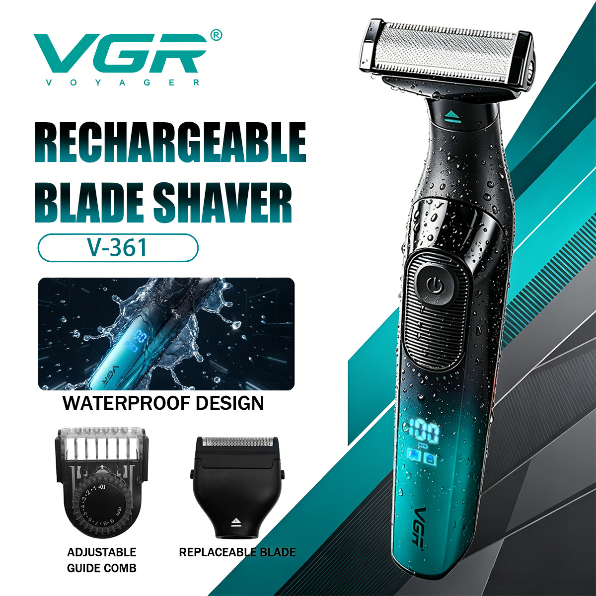 Men'S Grooming Razor - VGR Shaver Electric Razor Portable Dual