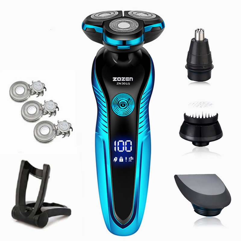 Men'S Grooming Razor - ZOZEN Rotary Electric Shaver Rechargeable Electric