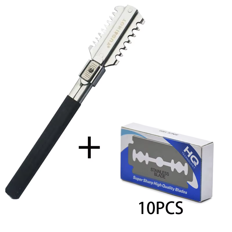 Double-Edge Shaving Haircut Ra - Men'S Grooming Scissors 评论和价格