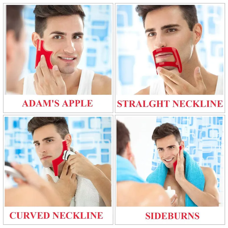 2/4Pcs Men's Beard Combs Hair  - Men'S Grooming Scissors 评论和价格