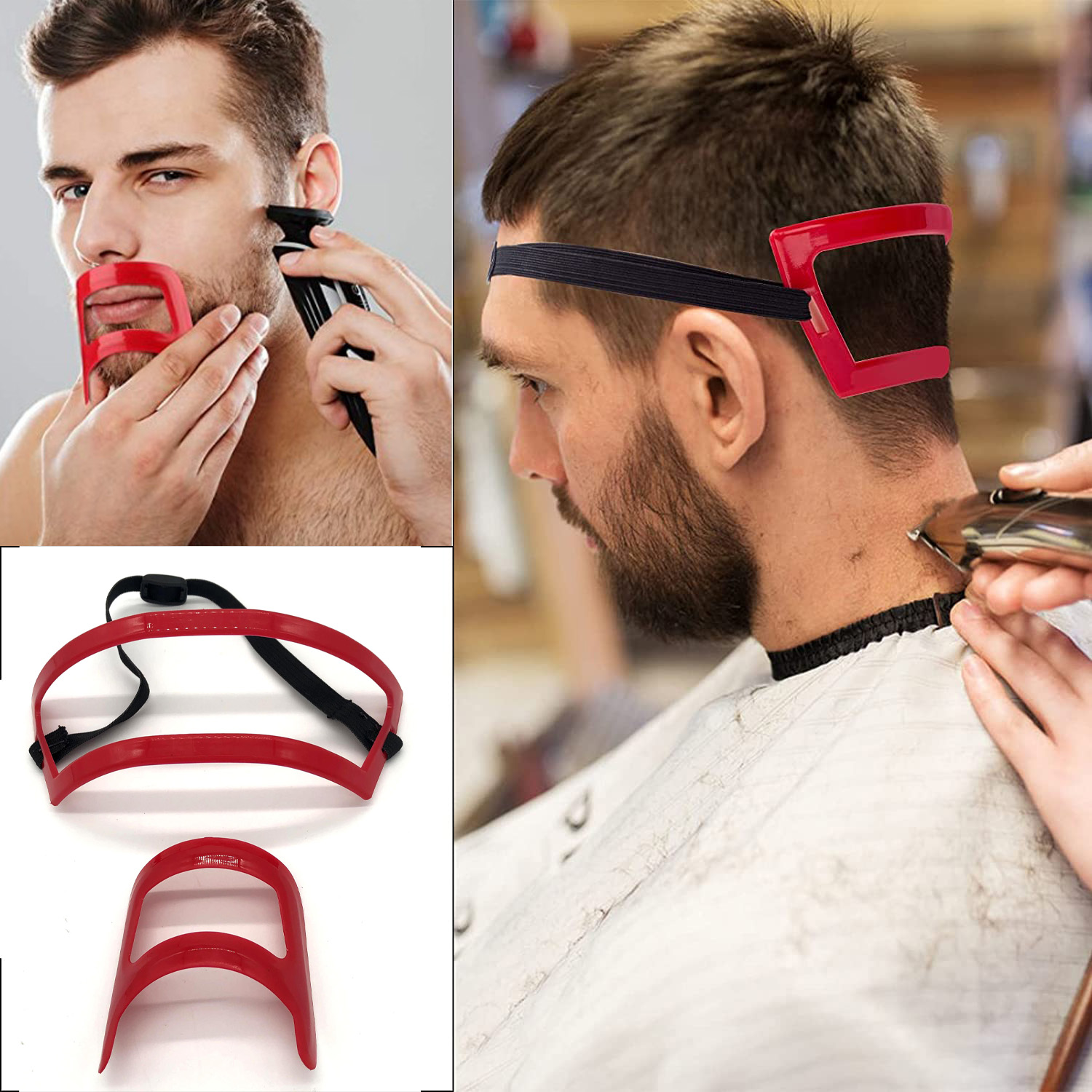 2/4Pcs Men's Beard Combs Hair  - Men'S Grooming Scissors 评论和价格