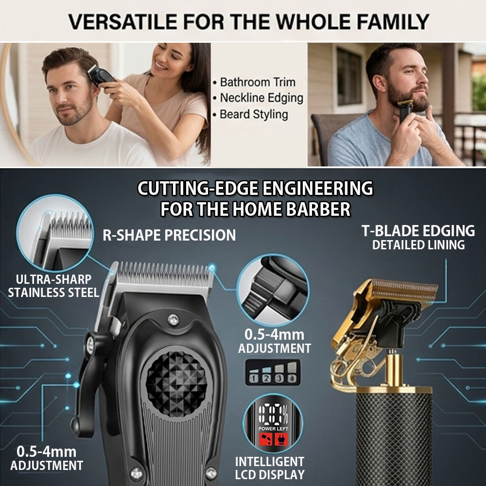 Professional Hair Clippers wit - Men'S Grooming Gift Set 评论和价格
