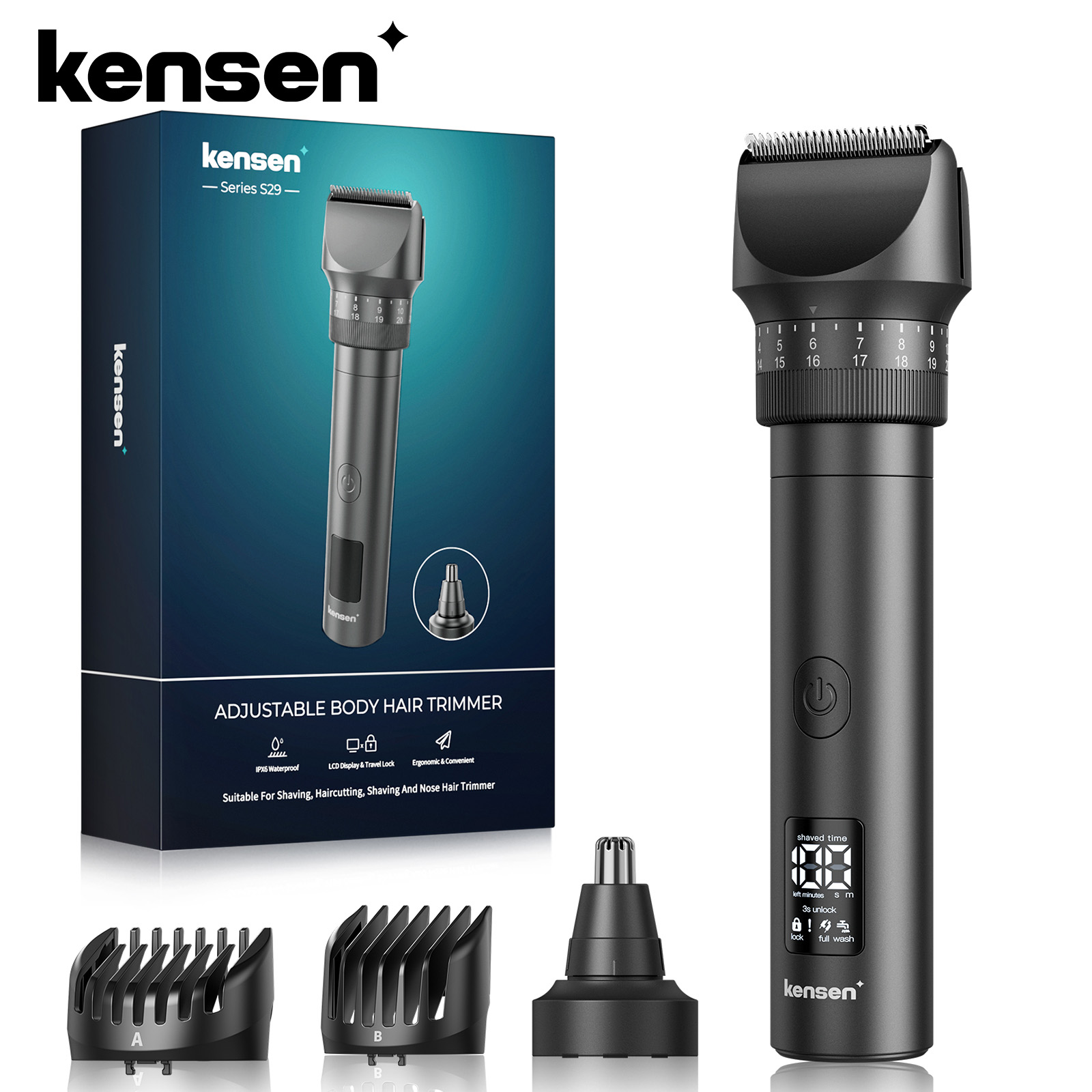Kensen S29 Hair Trimmer for Me - Men'S Grooming Razor 评论和价格