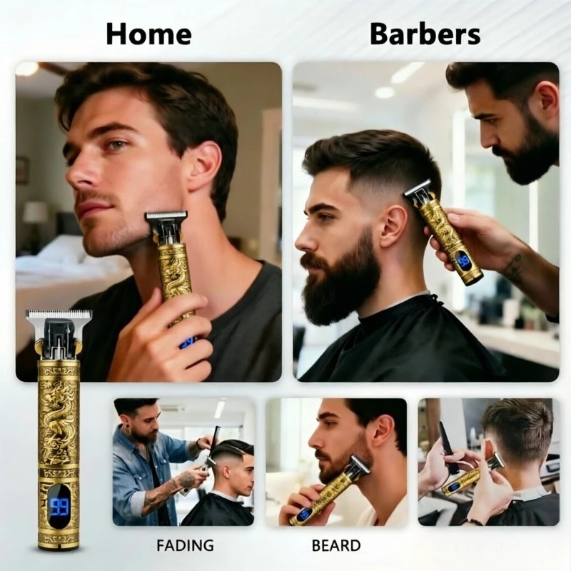 T9 Electric Beard Trimmer Cord - Men'S Grooming Electric Trimmer 评论和价格