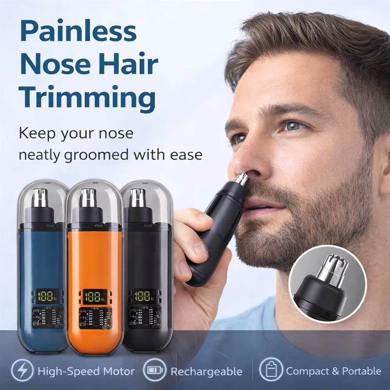 Nose Ear Hair Trimmer USB Rech - Men'S Grooming Scissors 评论和价格