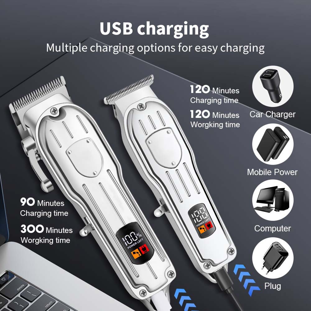 Professional Hair Clipper Set  - Men'S Grooming Electric Trimmer 评论和价格