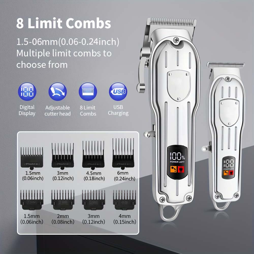 Professional Hair Clipper Set  - Men'S Grooming Electric Trimmer 评论和价格