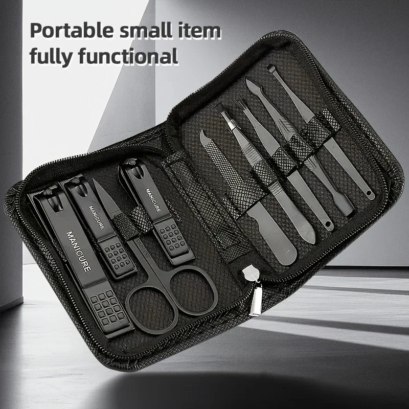 9 Piece in 1 Manicure Set Pedi - Men'S Grooming Gift Set 评论和价格