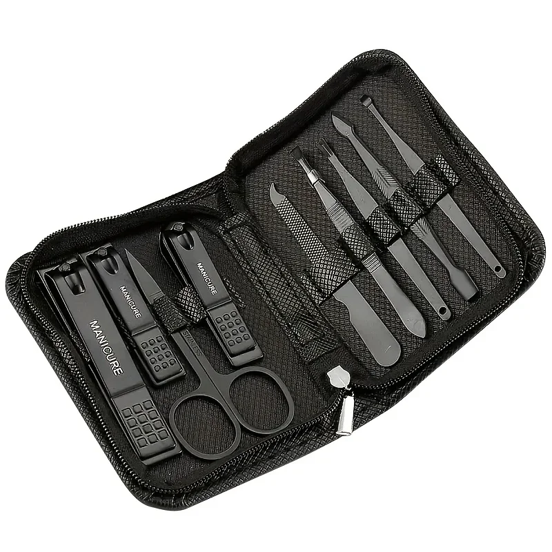 9 Piece in 1 Manicure Set Pedi - Men'S Grooming Gift Set 评论和价格