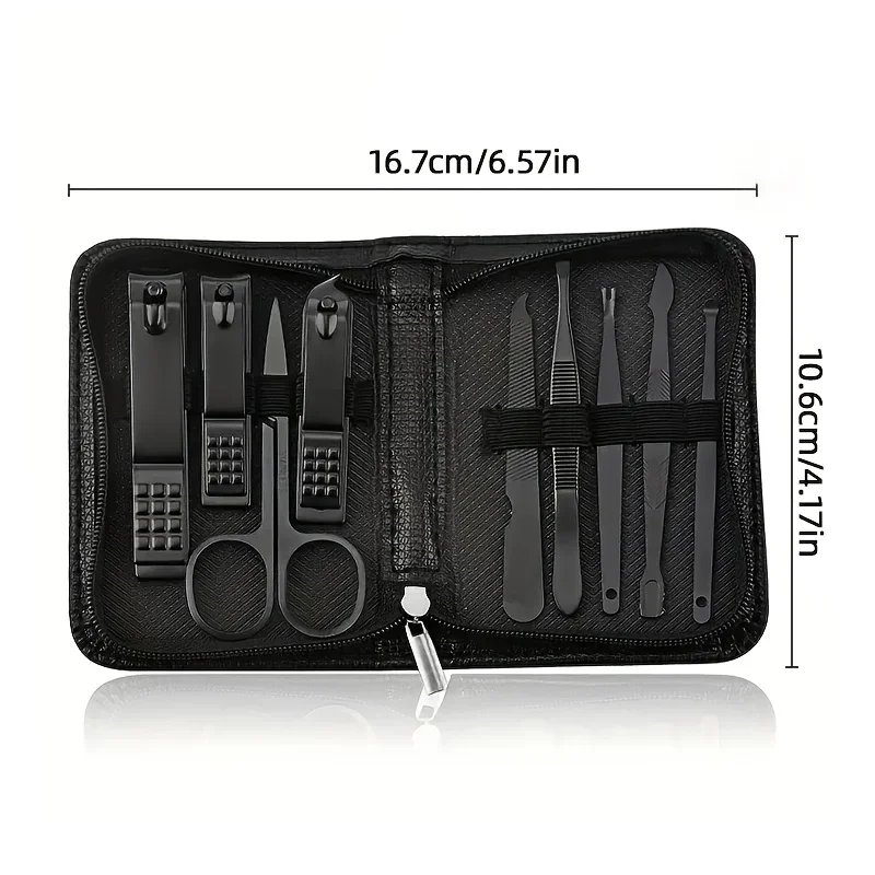 9 Piece in 1 Manicure Set Pedi - Men'S Grooming Gift Set 评论和价格