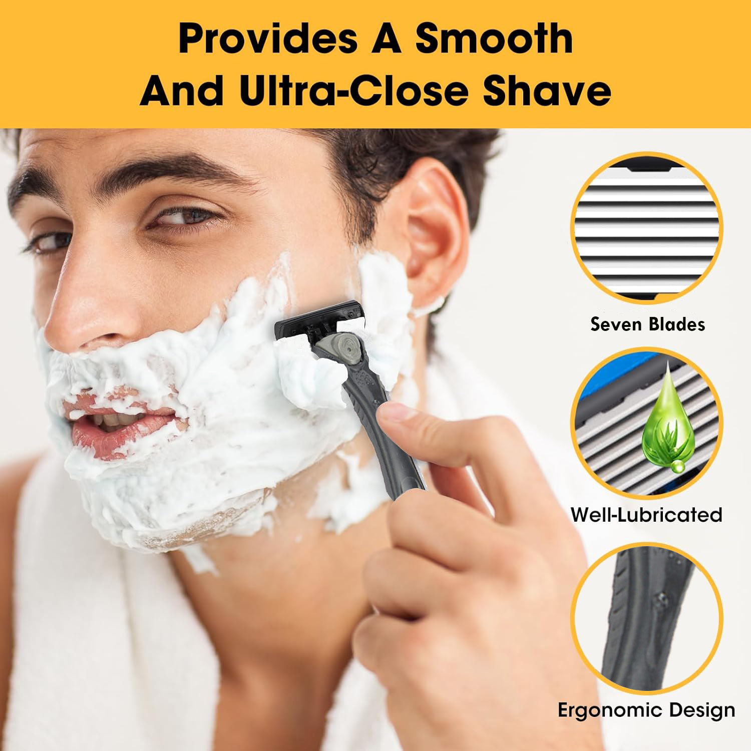 7-Layer Razor Head Manual Shav - Men'S Grooming Razor 评论和价格