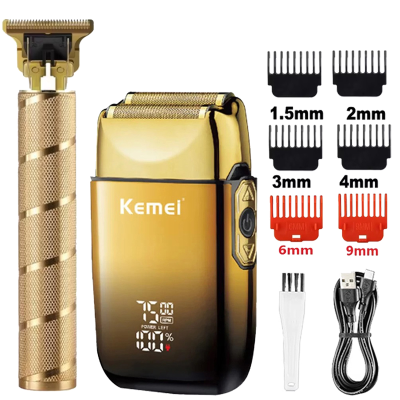 Kemei KM-TX10 T9 Hair Trimmer  - Men'S Grooming Electric Trimmer 评论和价格