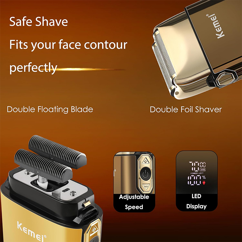 Kemei KM-TX10 T9 Hair Trimmer  - Men'S Grooming Electric Trimmer 评论和价格