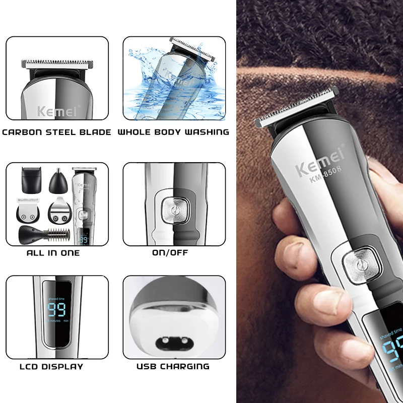 Kemei Professional Multifuncti - Men'S Grooming Electric Trimmer 评论和价格