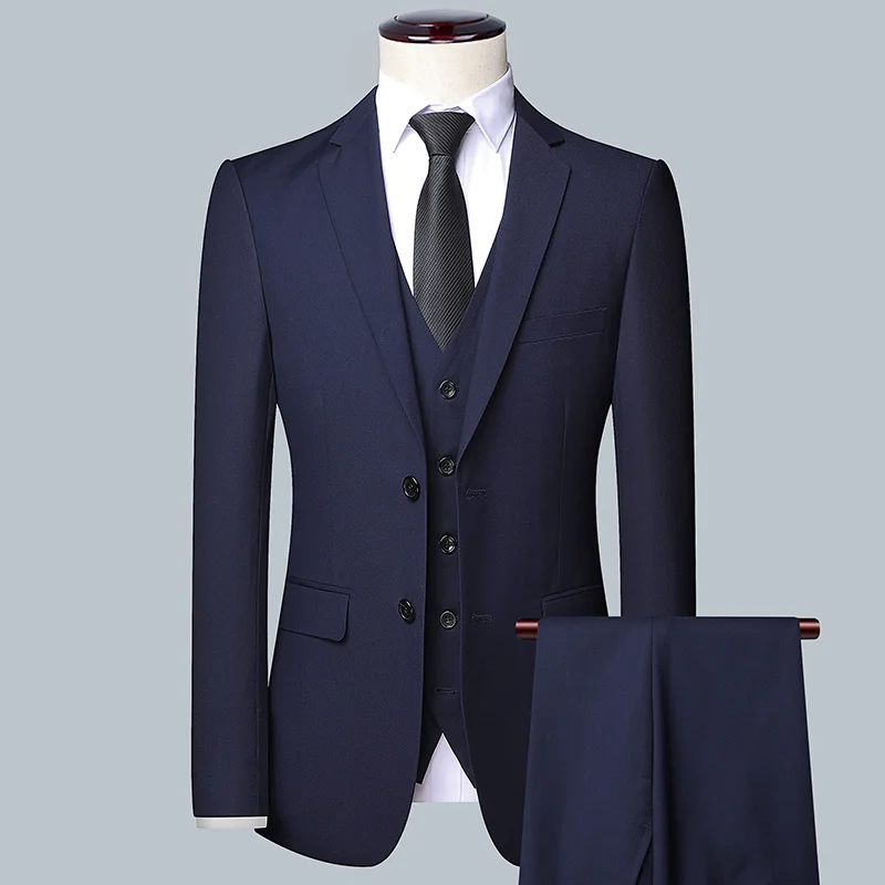 Men's Solid Color Business Sui - Men'S Grooming Trends 评论和价格