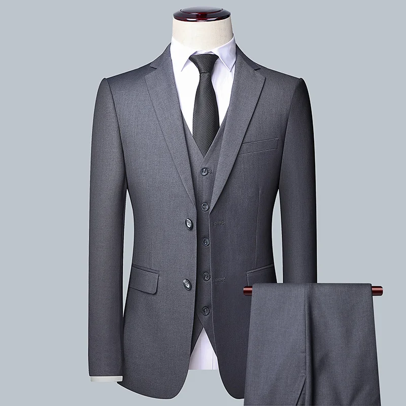 Men's Solid Color Business Sui - Men'S Grooming Trends 评论和价格
