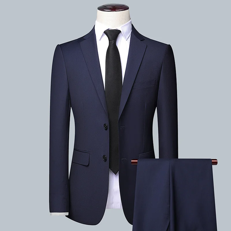 Men's Solid Color Business Sui - Men'S Grooming Trends 评论和价格