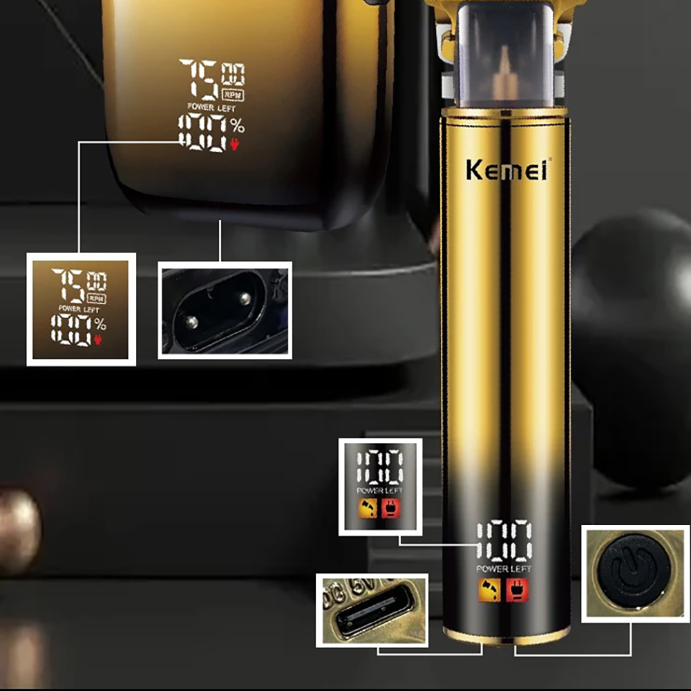 Kemei Hair Trimmer Electric Ra - Men'S Grooming Electric Trimmer 评论和价格