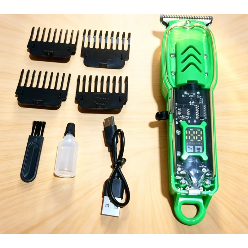 USB Rechargeable Transparent H - Men'S Grooming Electric Trimmer 评论和价格