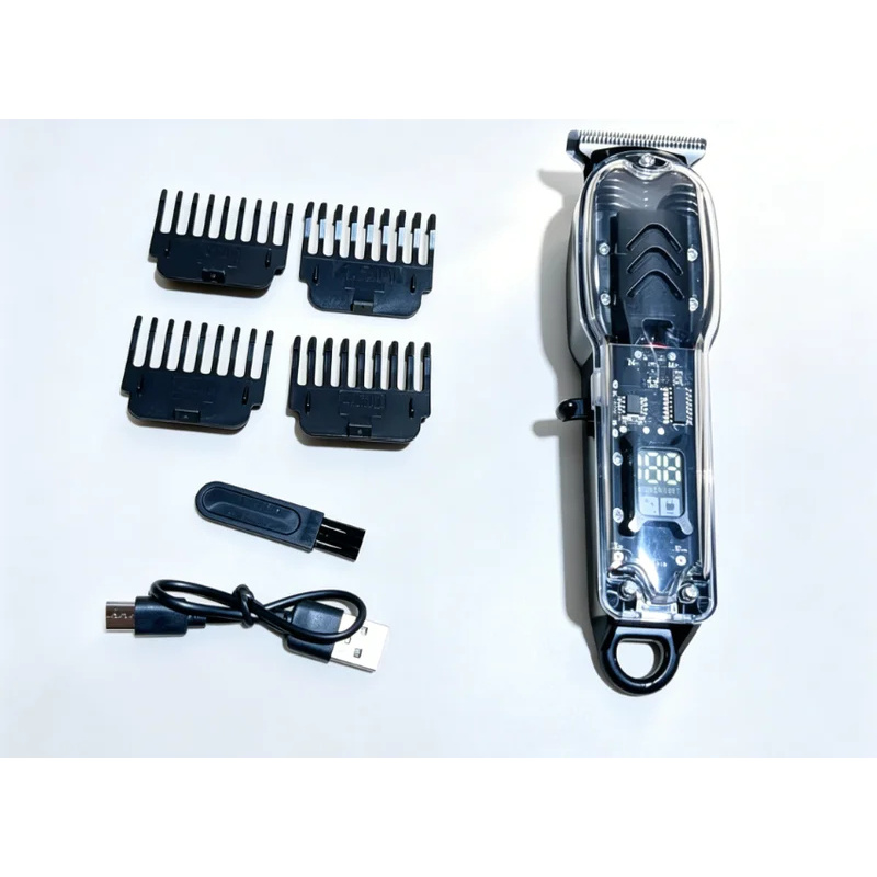 USB Rechargeable Transparent H - Men'S Grooming Electric Trimmer 评论和价格